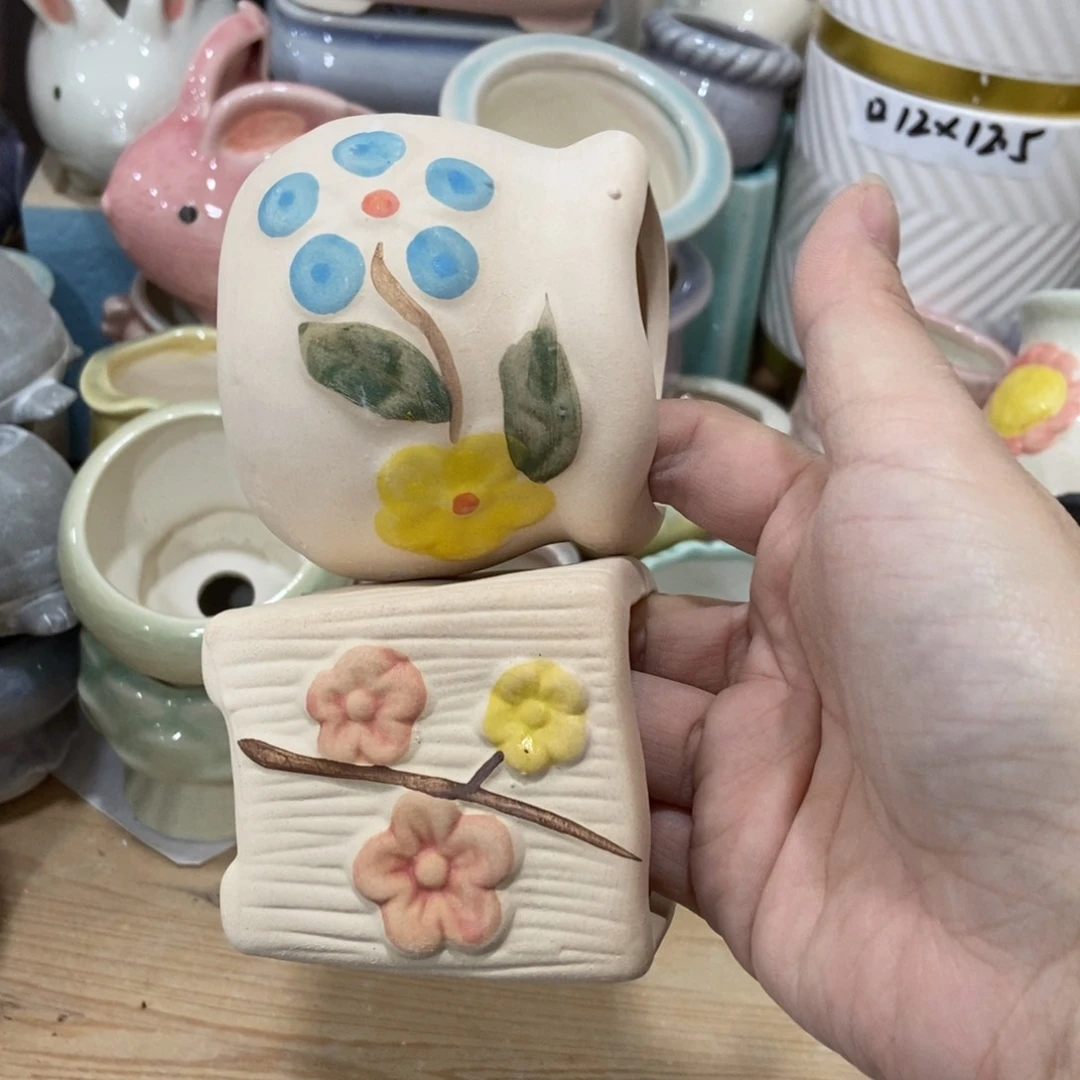 红陶陶瓷花盆凑满十二米包邮