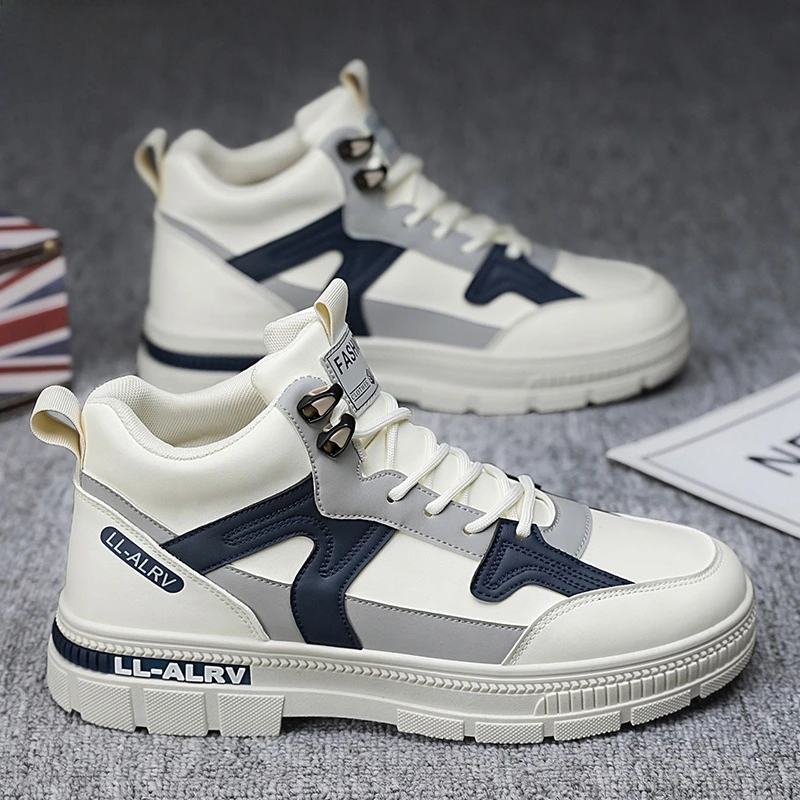 马丁靴男款2024新款秋冬季厚底增高防滑靴子运动加绒男潮鞋