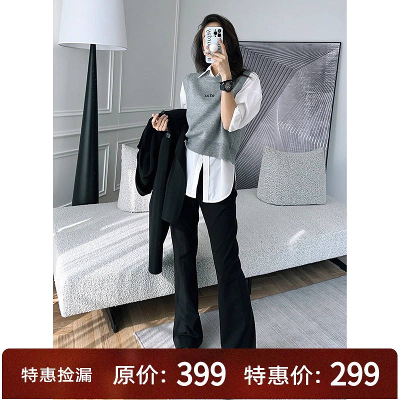 A【60系列现货】美洋MEIYANG 热能微喇裤 黑科技发热纤维加绒喇叭裤