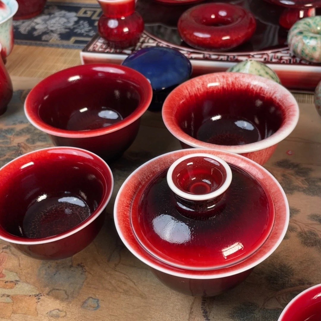 小***花景德镇原矿釉套组