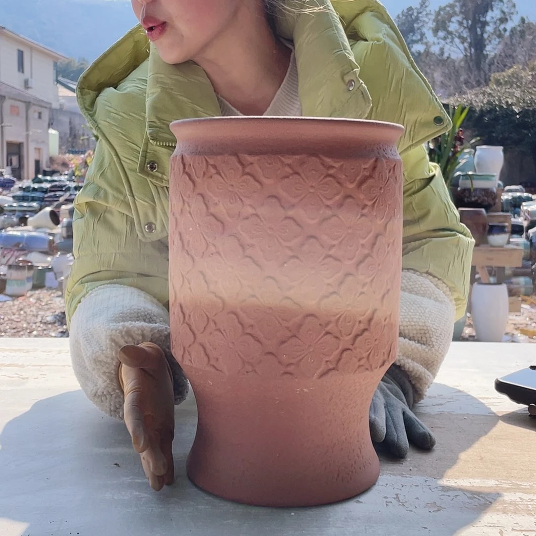 红陶王嫂花盆0210-262