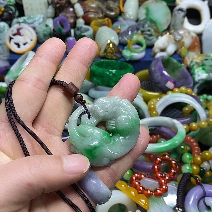 颈饰未镶嵌翡翠缅甸翡翠首饰配饰