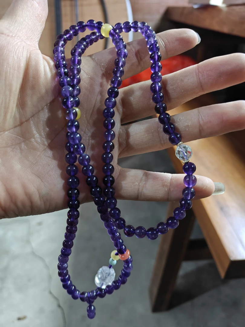 紫水晶项链卡6左右DIY（多样性发货）拍一发一