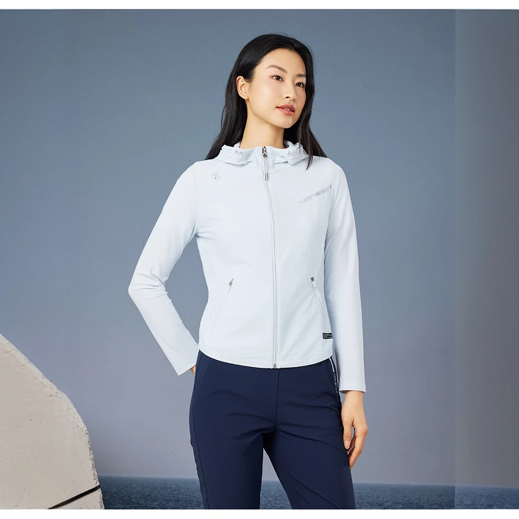 RAPIDO春秋薄款女士连帽修身软弹外套运动休闲透气外套 CP4376G12