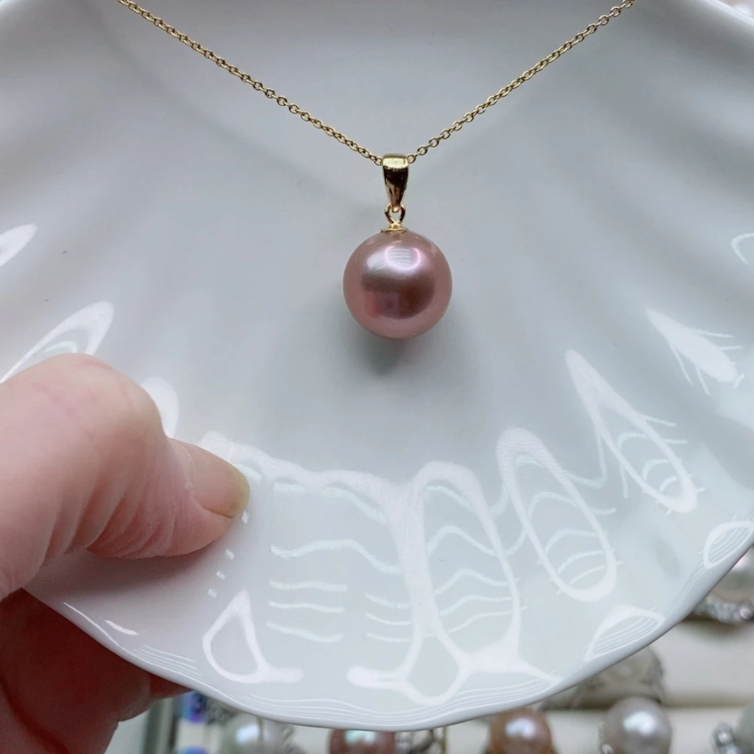 颈饰淡水珍珠银S925镶嵌A