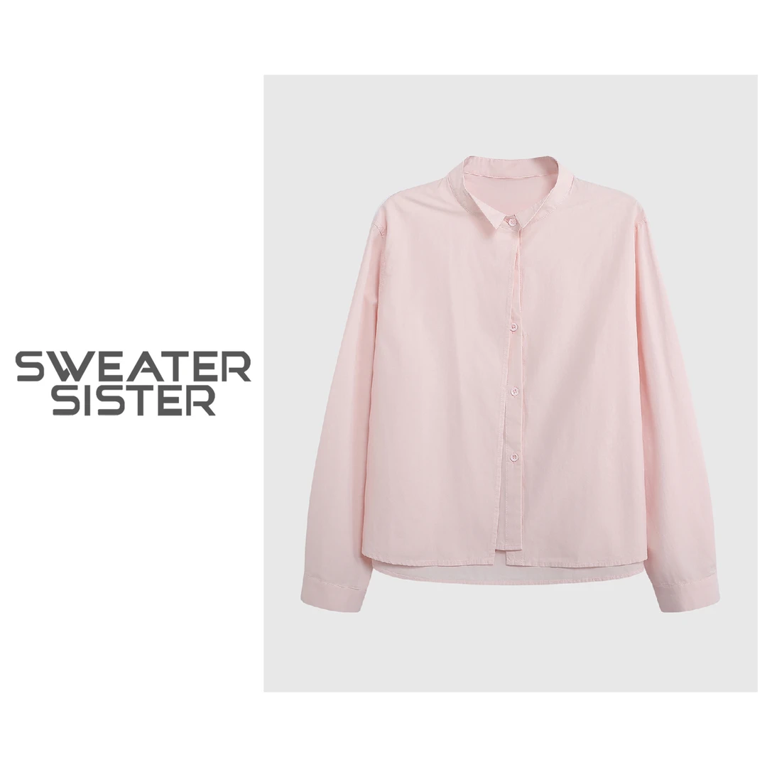 高级感气质通勤百搭长袖衬衫女5128-014