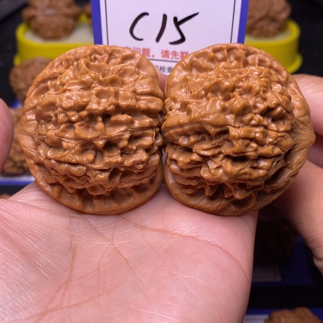 文玩核桃把件51全品官帽c15