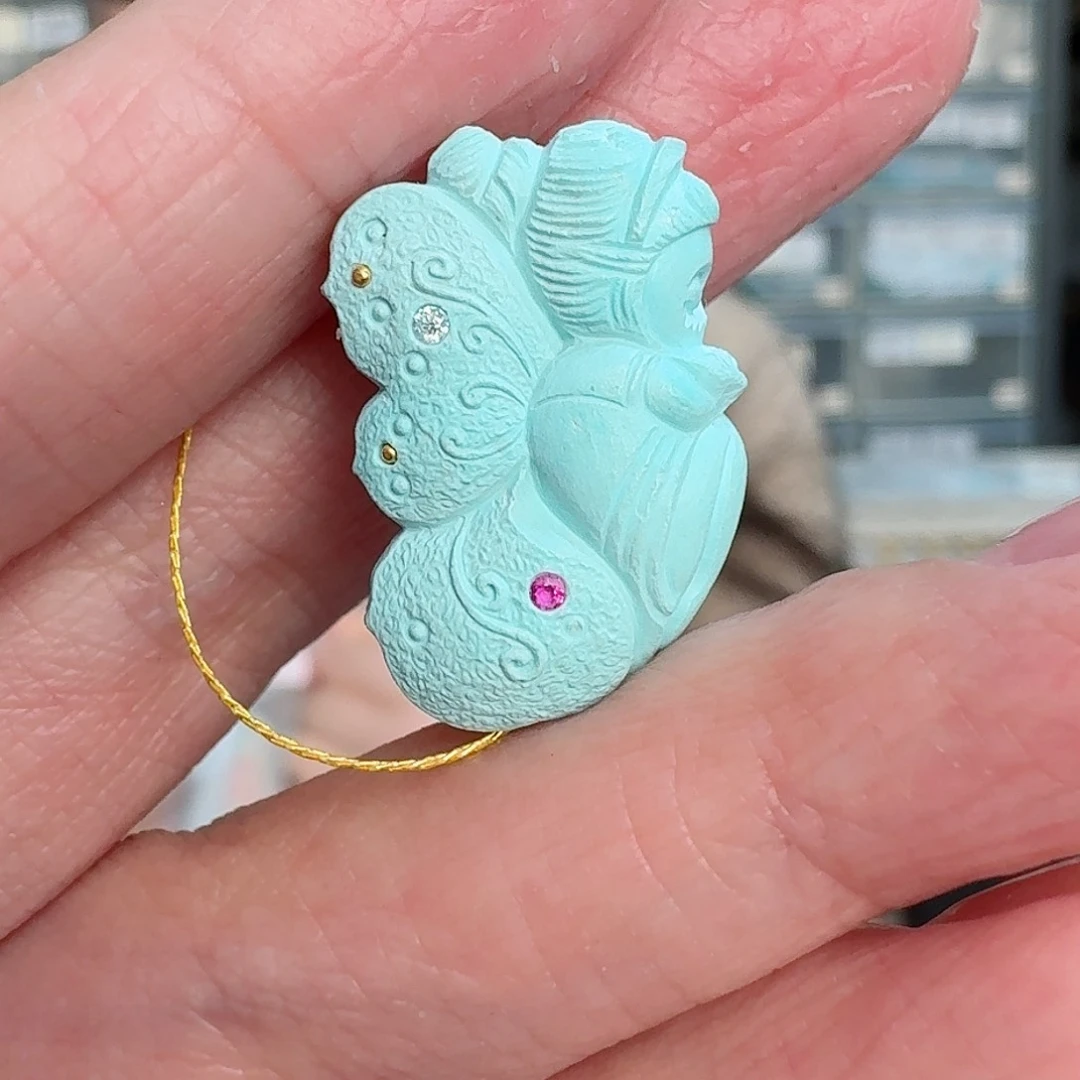 绿松石珠宝奇石未镶嵌