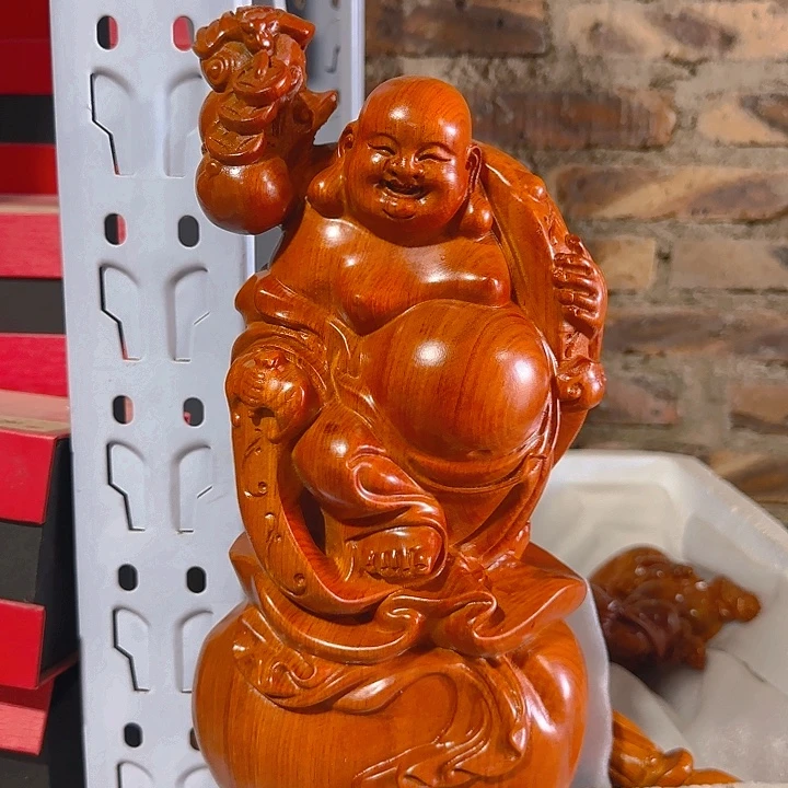 木花梨木30葫芦如意弥勒佛