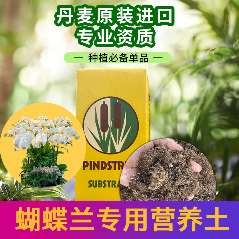 泥炭土蝴蝶兰专用20-40mm丹麦进口品氏育苗土盆栽种植营养土
