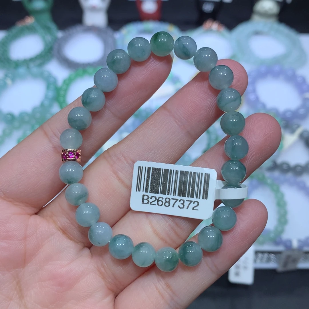 翡翠未镶嵌手串天然