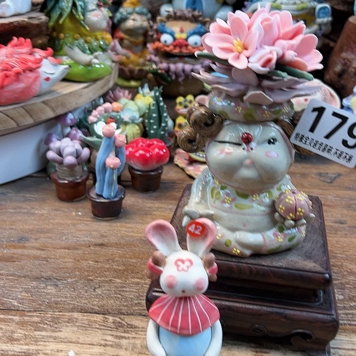 h***g陶摆件小镇青花每日有新品