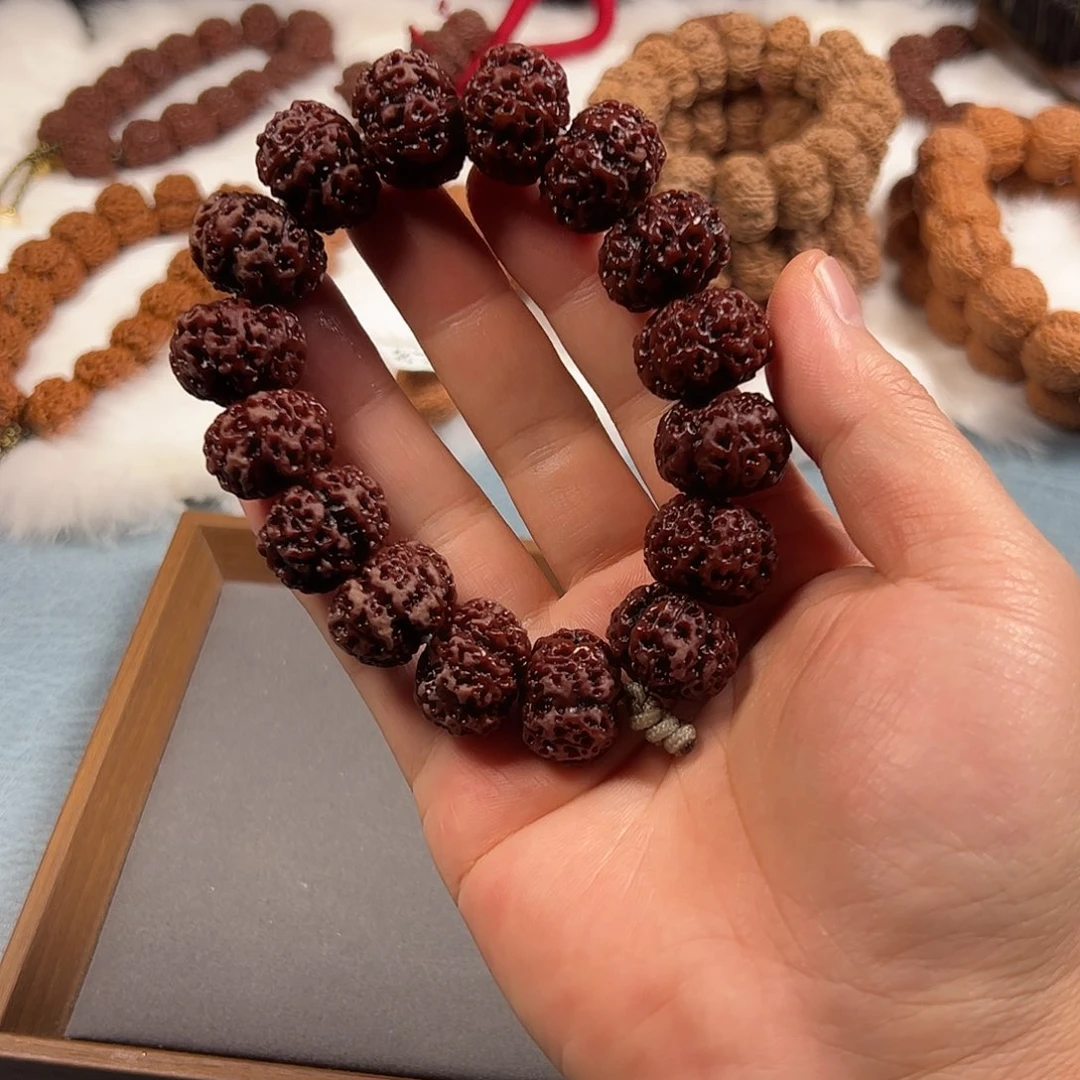 金刚菩提手串飞碟梅花超头21