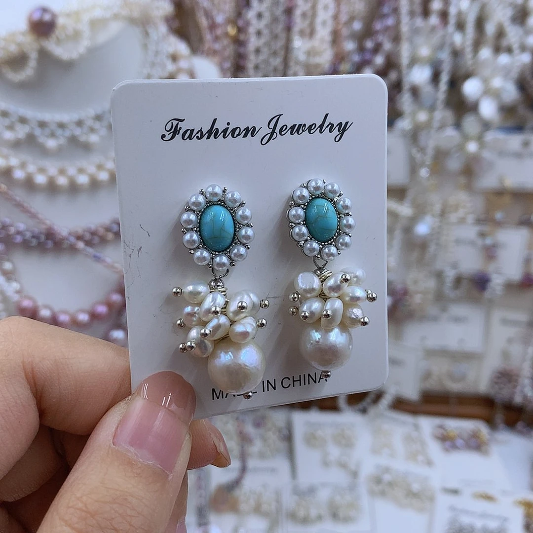 项链银S925镀金镶嵌淡水珍珠