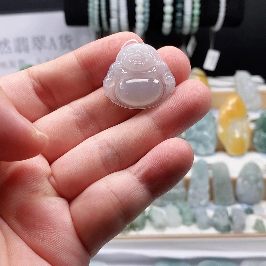 翡翠未镶嵌吊坠(不含链)83小冰佛