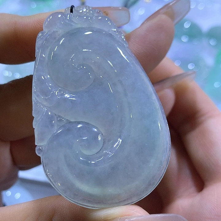 颈饰未镶嵌翡翠天然翡翠A货吊坠