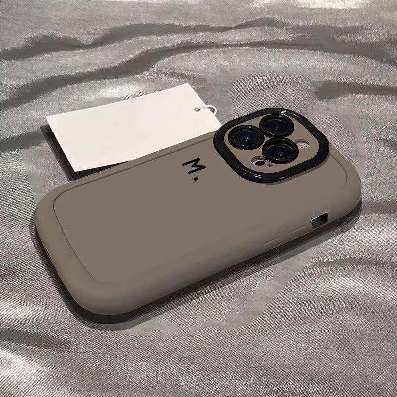 适用苹果17promax手机壳简约彩绘M苹果17promax款流沙蝴蝶手机壳