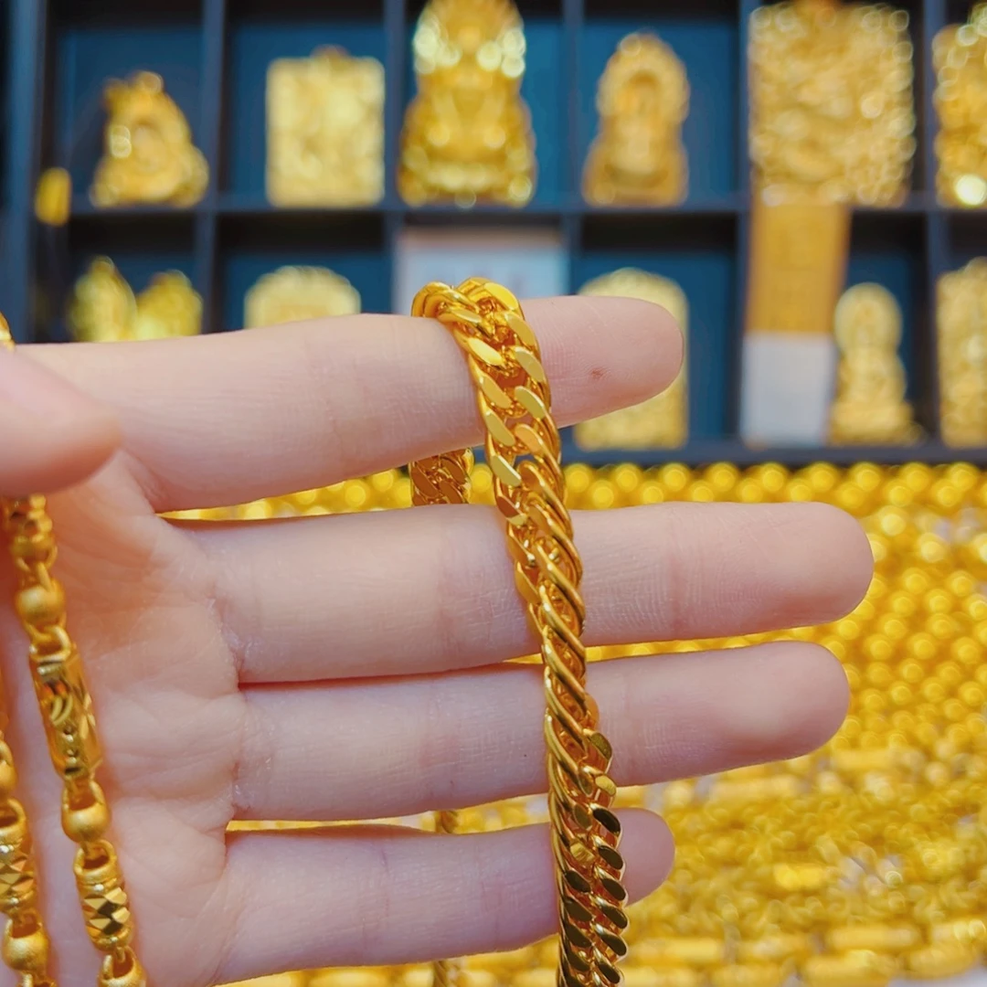 擦***。合金合金中号老板项链