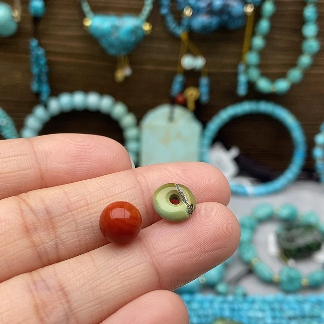 南红玛瑙未镶嵌面包扣