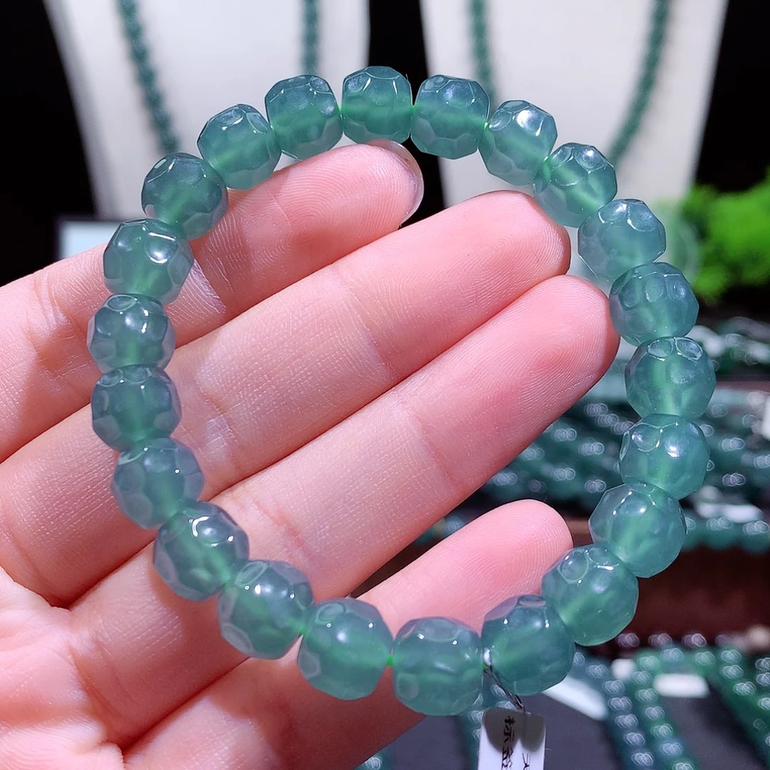 翡翠未镶嵌手链天然a货翡翠手串9.5