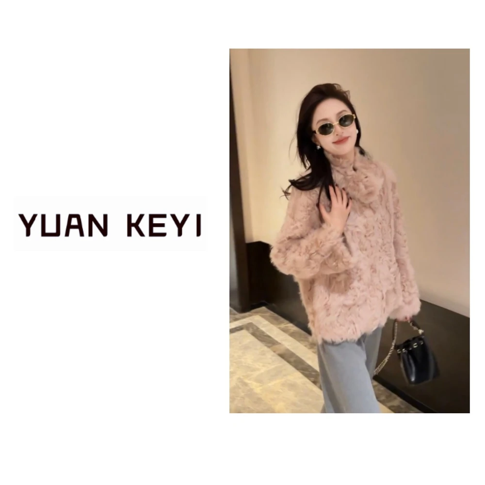 YUANKEYI “小湖羊” 特级两面穿稀缺小湖羊皮毛一体冬款外套