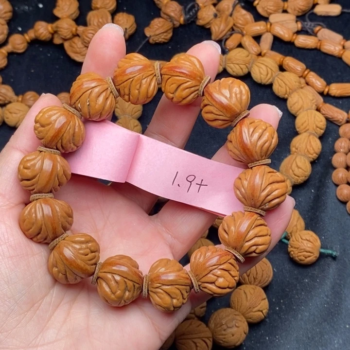 秦岭龙纹桃核14颗