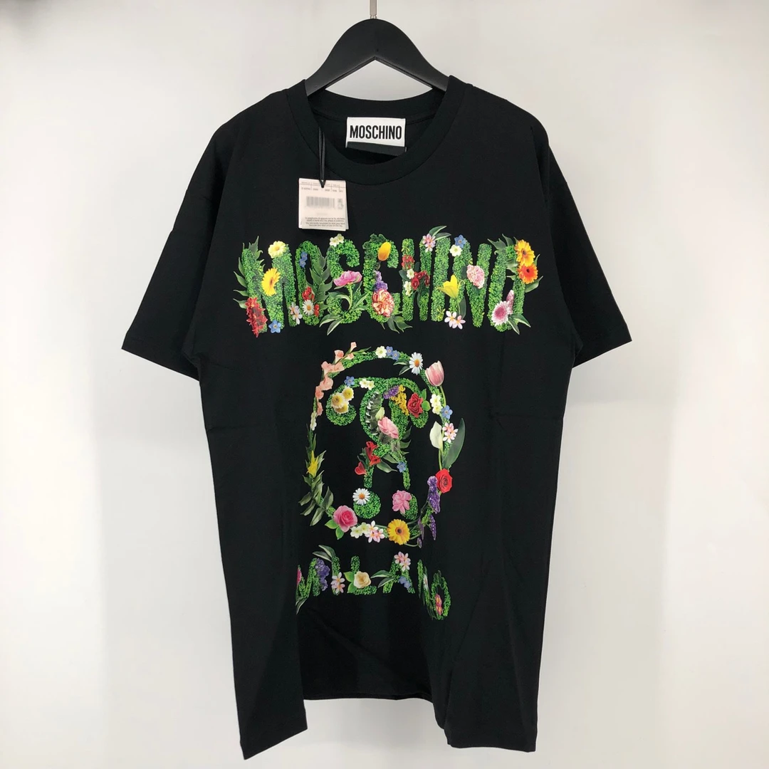 全新未使用 MOSCHINO moschino 花卉字母短袖