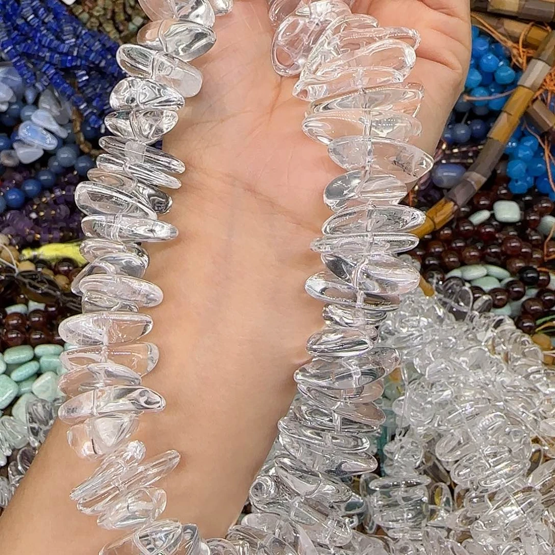 玛瑙/玉髓合金珠宝半成品C*C白水晶卡子拍两94发一条