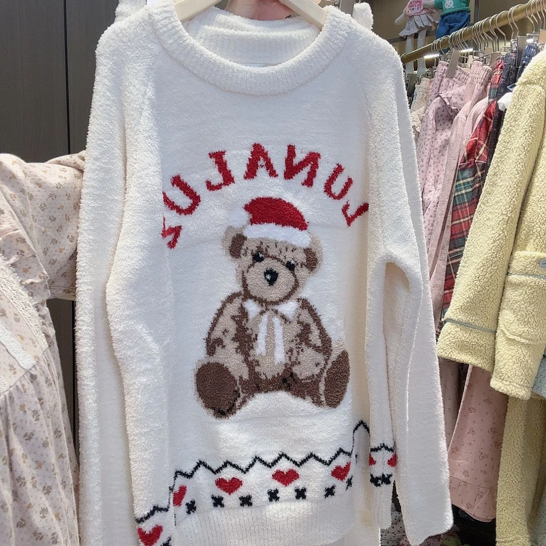 棉露娜家白色套装女