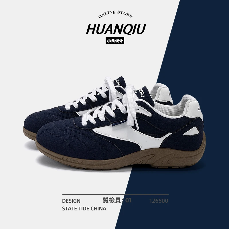 环球小众原创男鞋2025秋冬季百搭时尚运动潮流隐形增高学生德训鞋