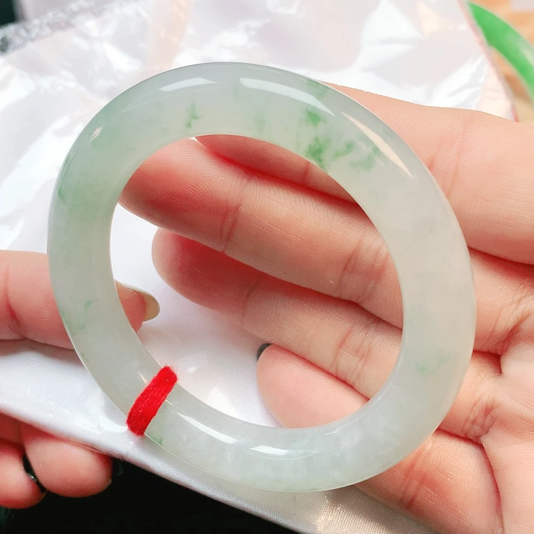 未镶嵌手镯翡翠圆条0686