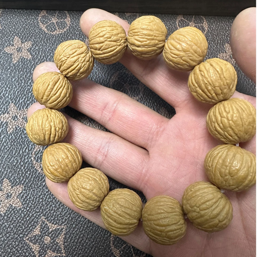 {A130}凤羽猴头卡（1.6到1.8）木制手串沾水不退