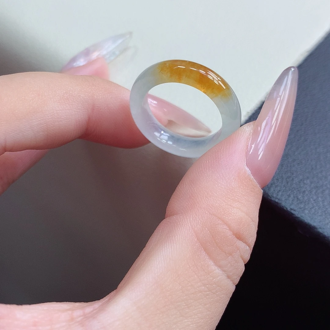 翡翠未镶嵌戒圈10-11号