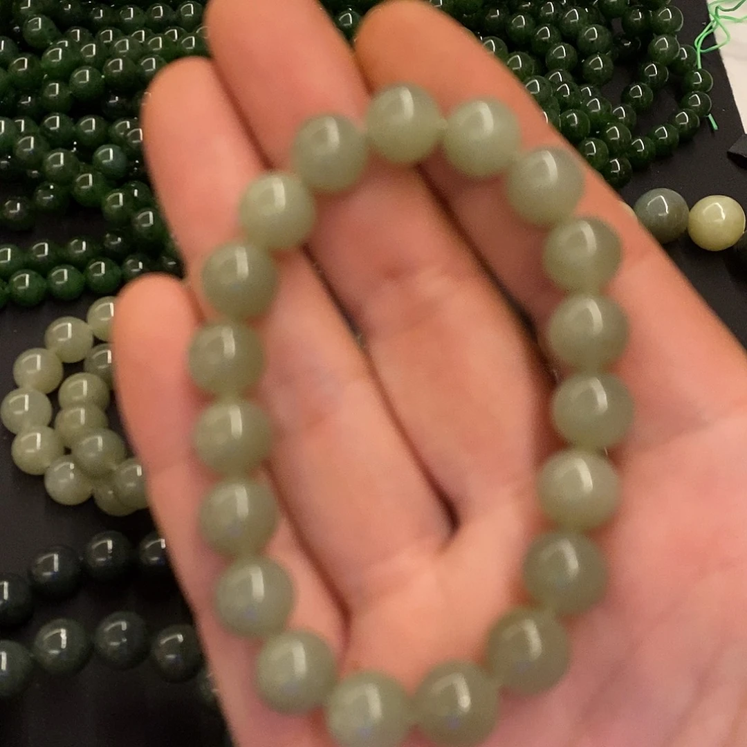 和田玉未镶嵌手链