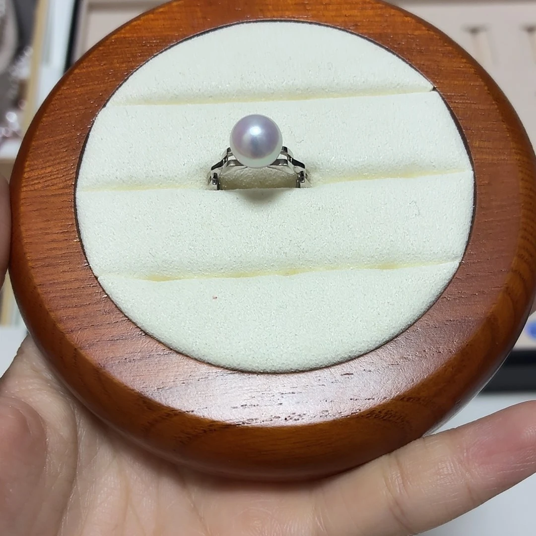 非金属9.3mm极光炫粉戒