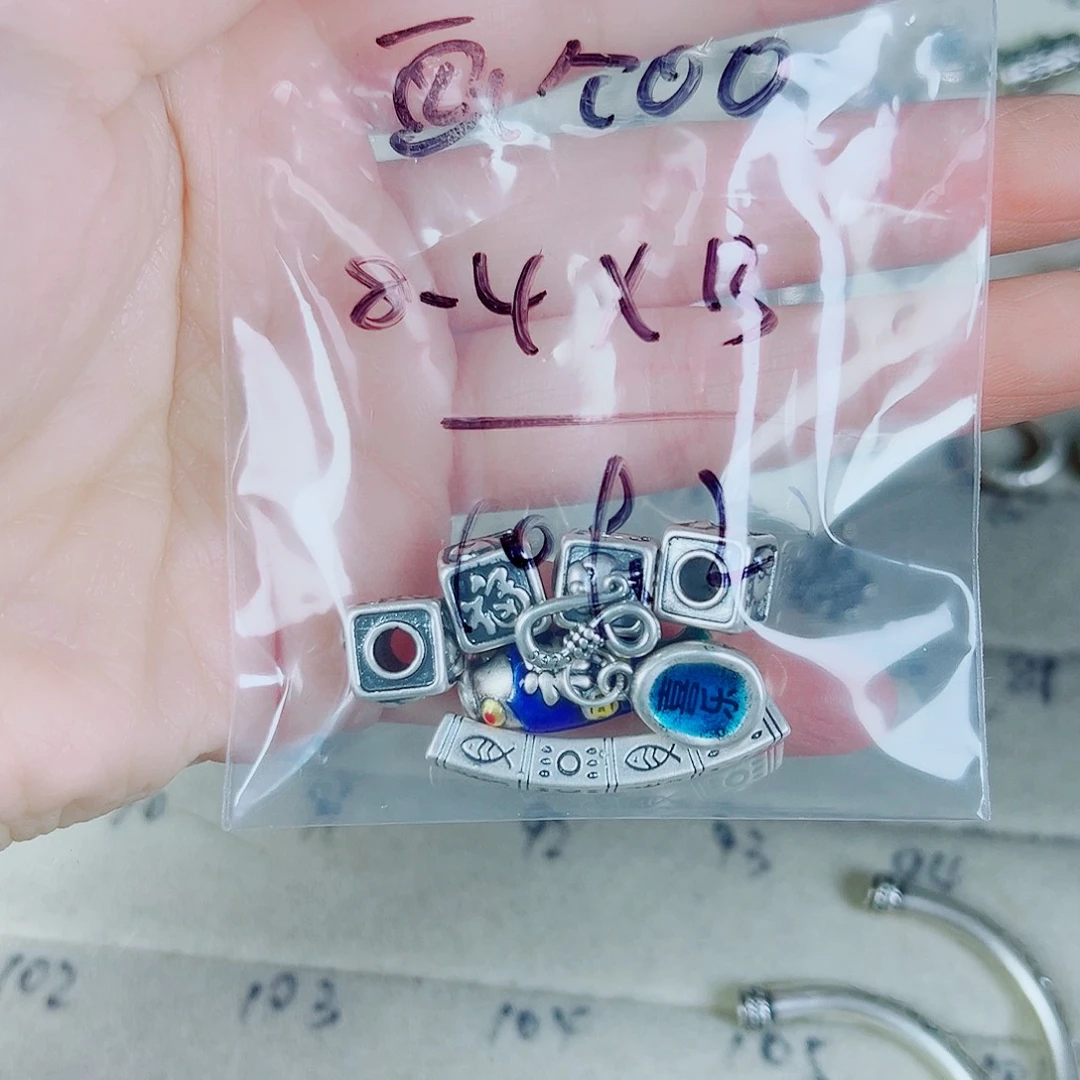 珐琅足银足银配件