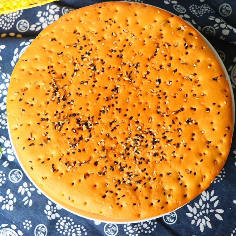 陕西特产油酥锅盔咸香酥脆