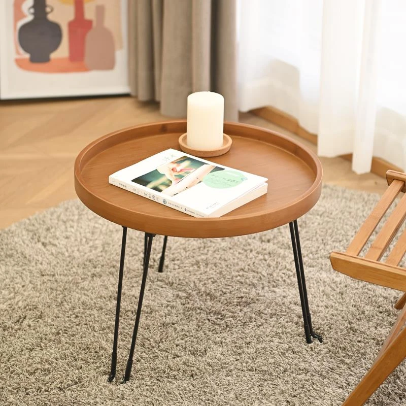 圆梦床头小桌子可折叠桌宿舍小圆桌茶几阳台零食桌子学生桌游戏桌