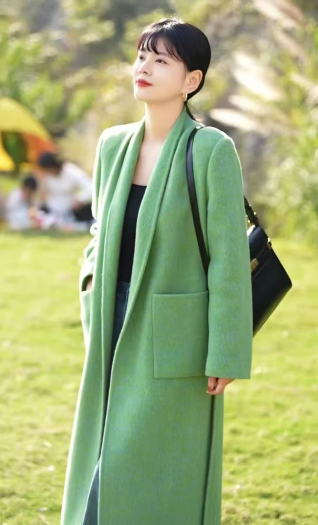 【糖果家】春秋小众独特时尚高级感百搭毛呢上衣气质洋气显瘦