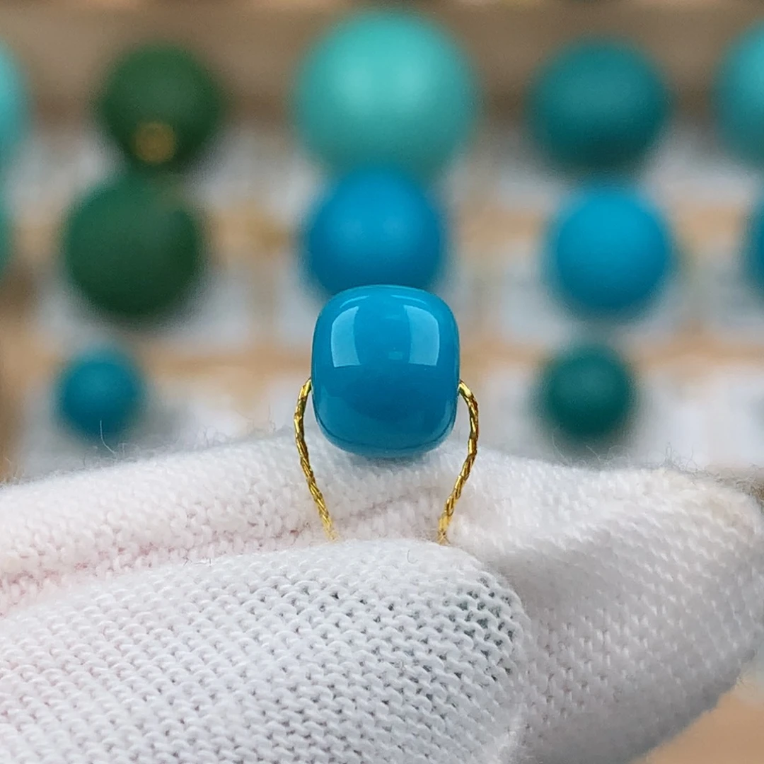 绿松石未镶嵌老型卡6.7*6