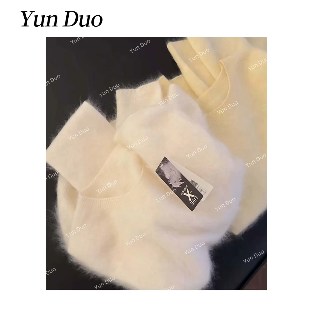 云朵定制【蒲公英】新澳山羊绒软糯拉毛毛衣LG54