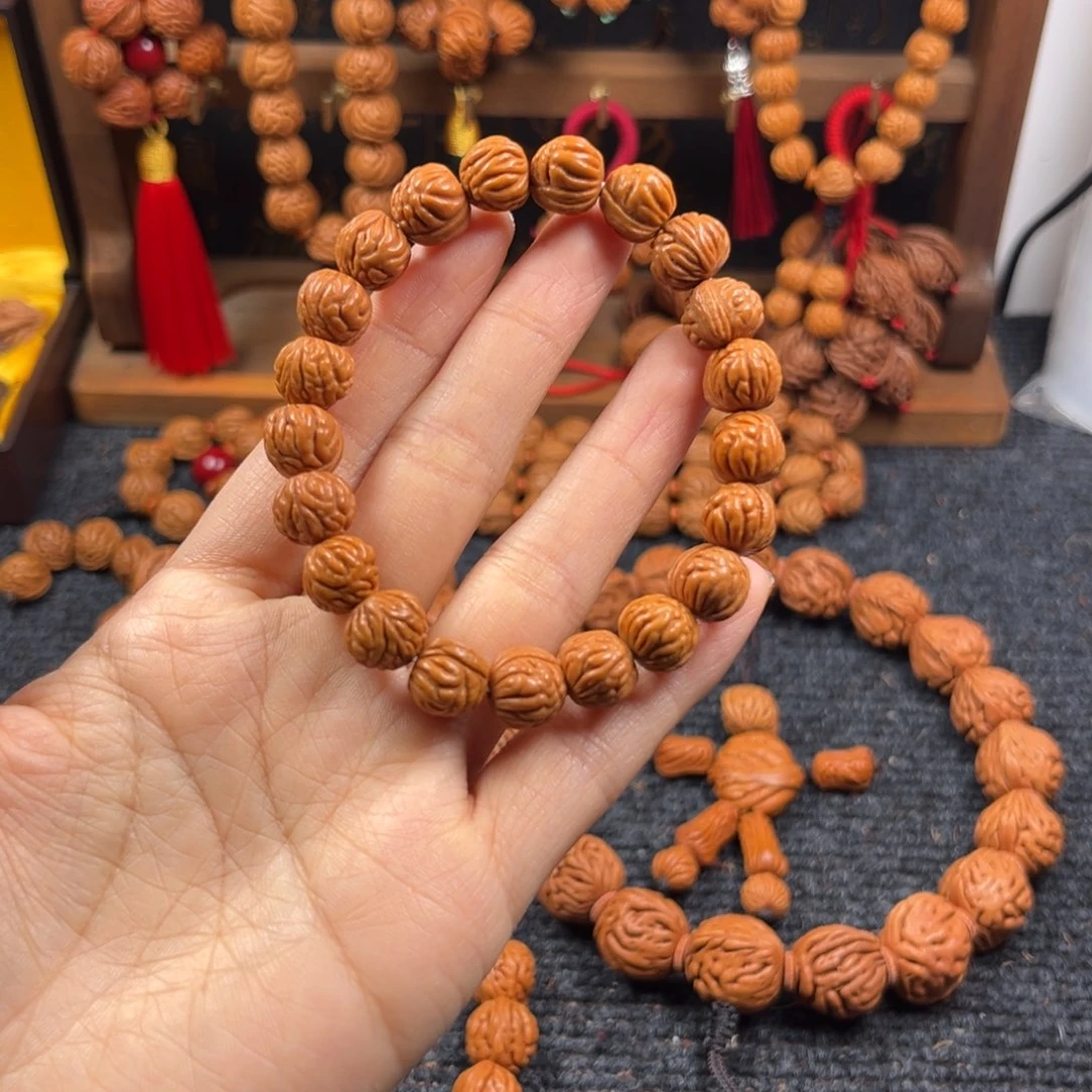 吊坠桃核桃枭手串L6