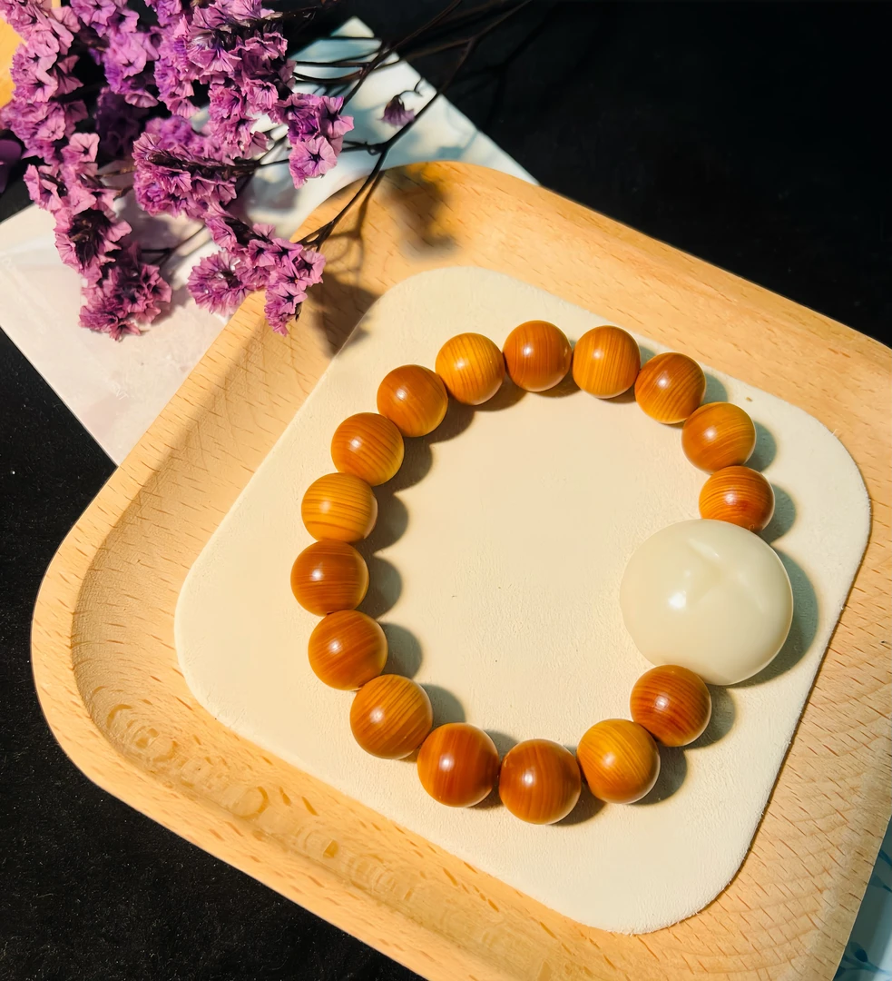 【温木12mm】崖柏圆珠单圈 CP091-1634