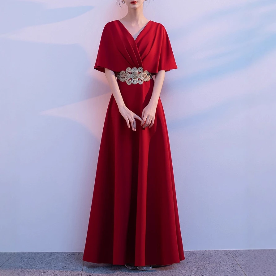 大合唱团成人演出服颁奖长裙女独唱指挥晚礼服演出朗诵服2025新款