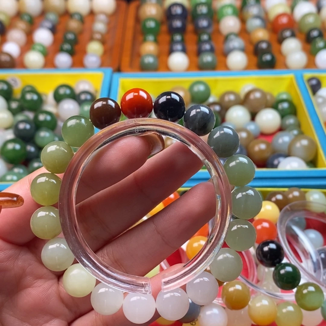 和田玉未镶嵌珠宝半成品福利多宝手串z10