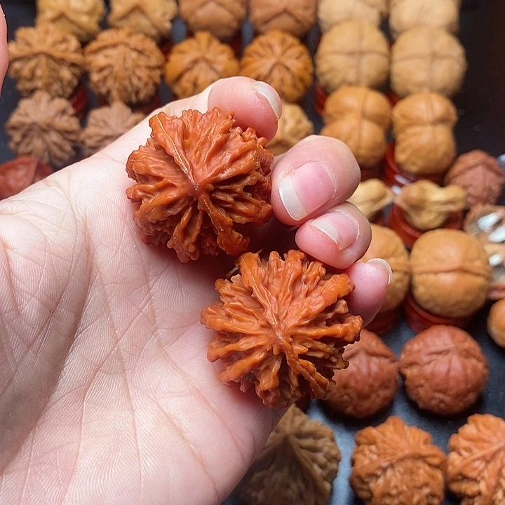 吊坠文玩核桃雪花八棱