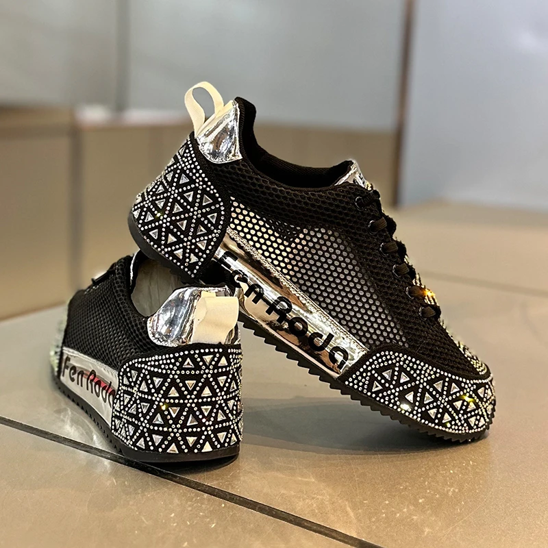 男鞋2025夏季新款透气时尚网面爆款增高低帮系带阿甘鞋休闲运动鞋