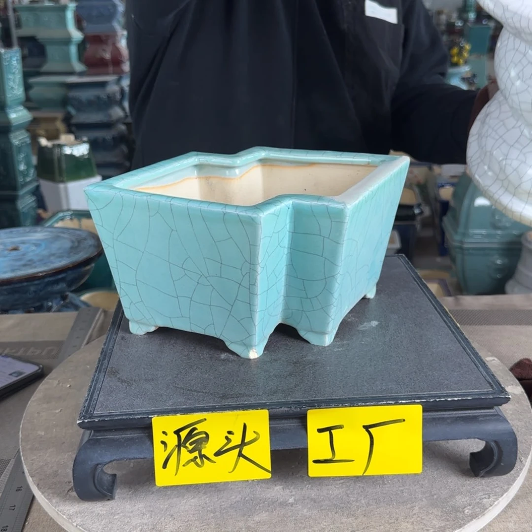 陶。一风堂石湾花盆 磕碰