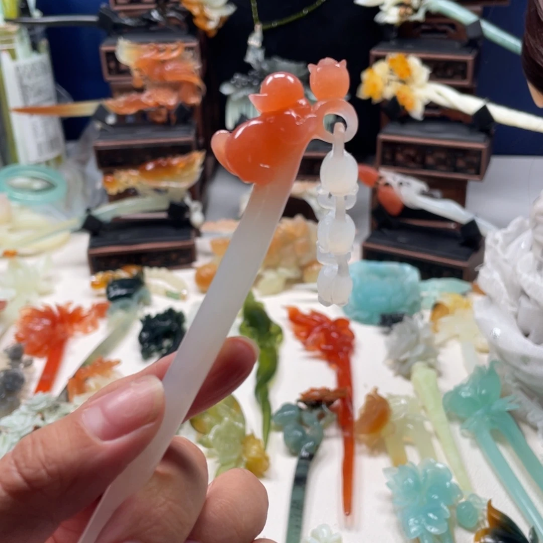 【闪购商品】未镶嵌岫玉发饰一*