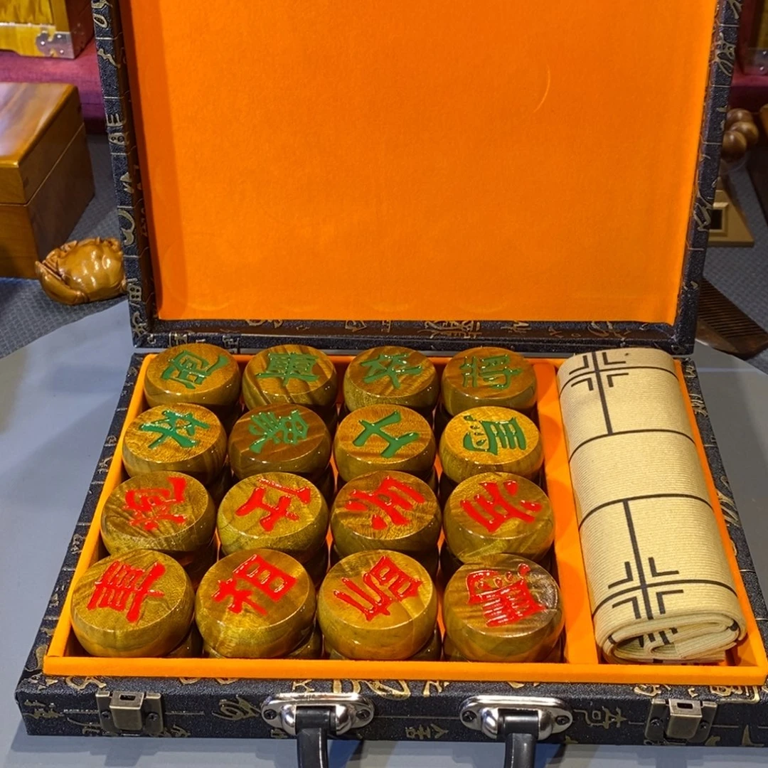 楠木金丝楠木小叶4.8象棋带纹理